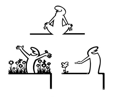 Metal Væg- og Dørdekorationsskilt