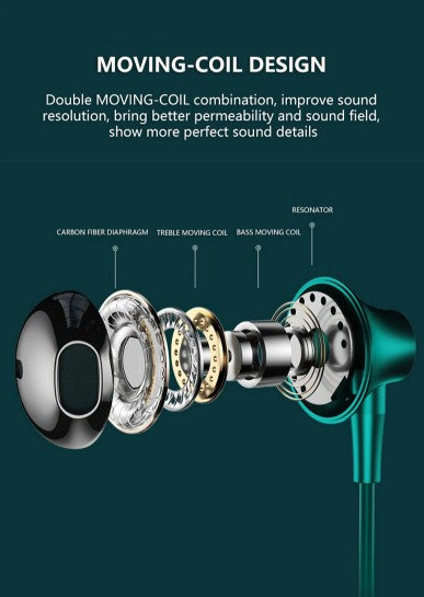 Kablede Øretelefoner med Mikrofon – Type-C / 3,5 mm