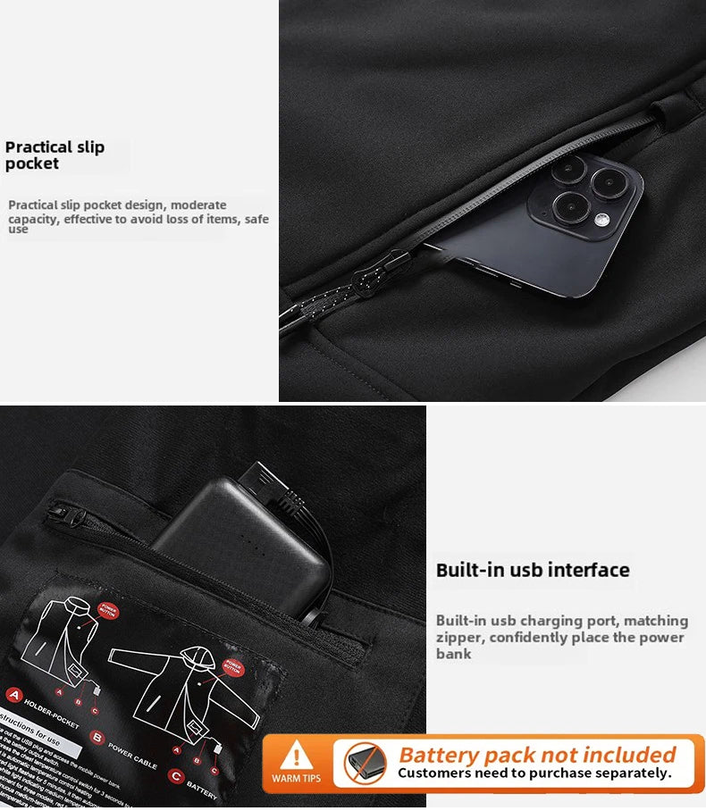 Elektrisk Opvarmet Vest til Mænd og Kvinder