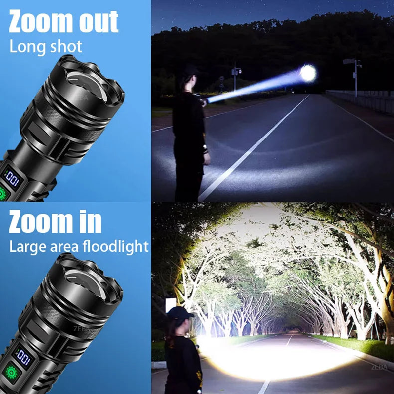 Kraftig USB LED-Lommelygte – Bærbar Lanterne