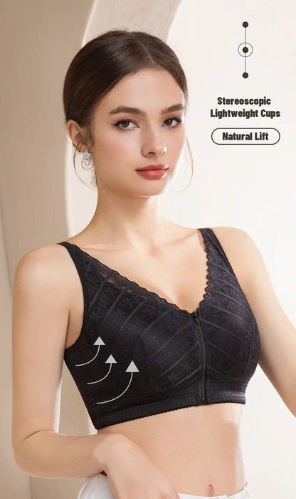 Justerbar Bomulds Mastektomi Bh med Lomme