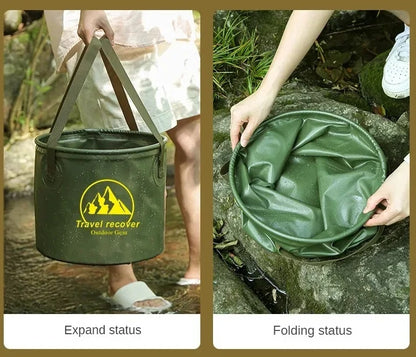 Foldbar Vandtæt Spand til Bilvask og Camping (5L/10L/20L)