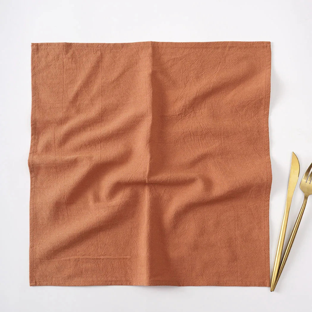 24 stk. Bomuldsservietter – 40x40 cm Vaskbare Genanvendelige