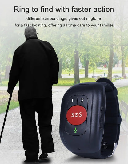 4G GPS-Trackerarmbånd med SOS-Opkald til Seniorer