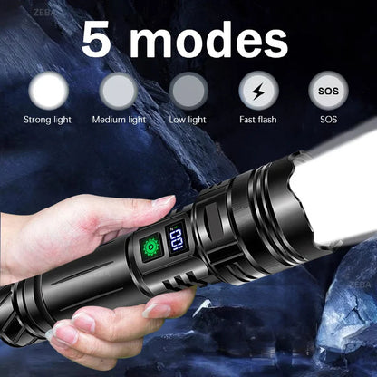 Kraftig USB LED-Lommelygte – Bærbar Lanterne