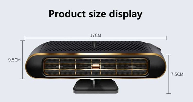 200W 12V Bilvarmer Ventilator Vinduesafdugning