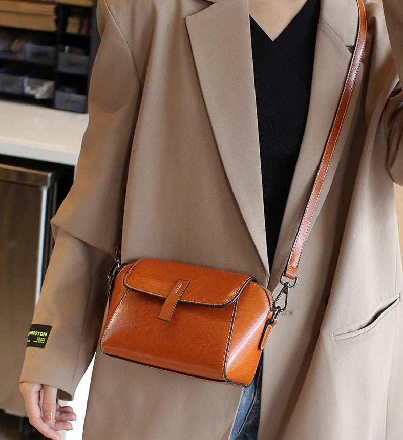 Lille Crossbodytaske i Ægte Læder til Kvinder