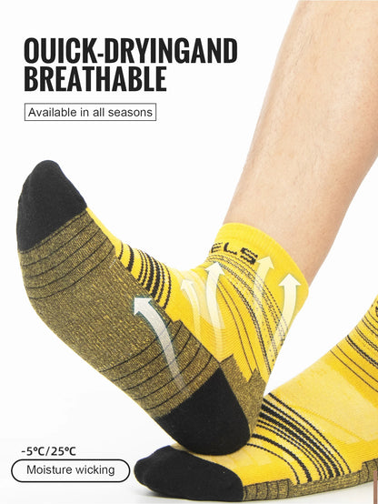 Løbesokker i Merinould med Kompressionsstøtte