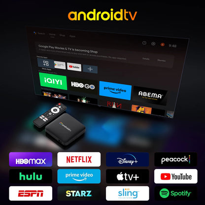 H96 MAX 4K Android TV-Boks