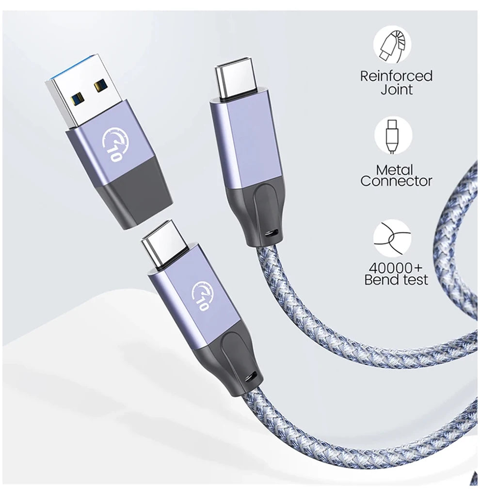 USB C Hub med PD60W Opladning og Flere Porte