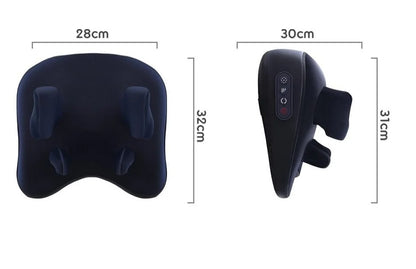 Trådløs Opvarmet Nakke- og Rygmassagepude