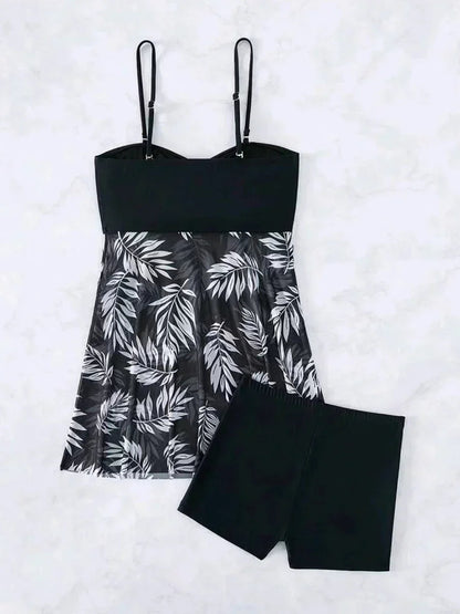 Dame Badekjole med Mesh-print