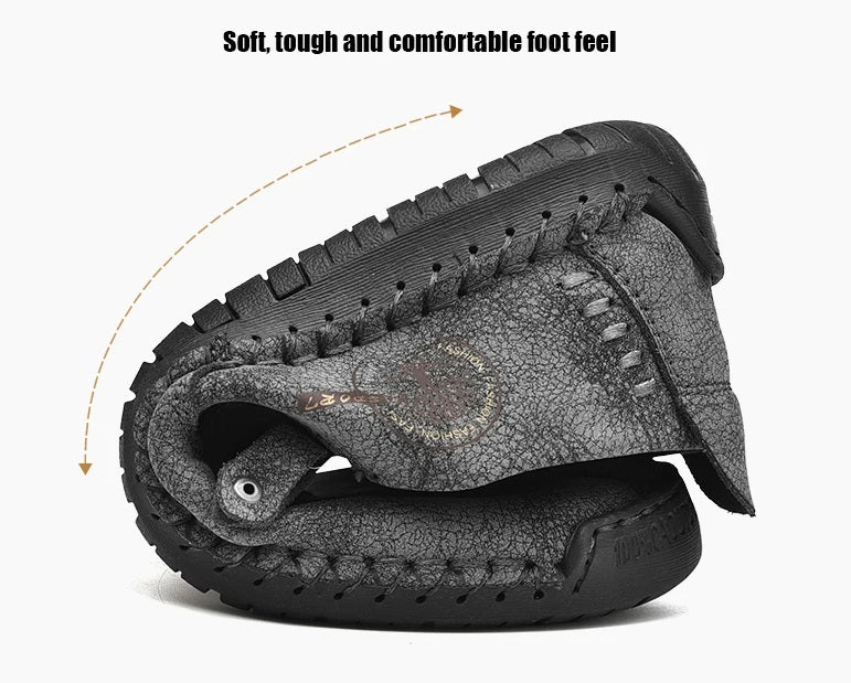 Håndlavede Læder Slip-on Loafers til Mænd