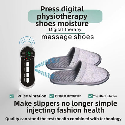 EMS Fodmassage Hjemmesko med Fjernbetjening
